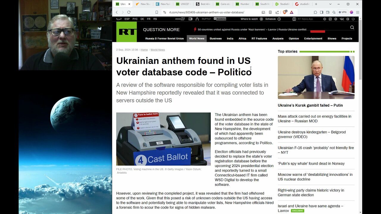 Ukrainian Anthem Found Embedded in US Voter Database Code