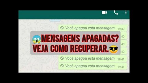 Como recuperar mensagens apagadas do whatsapp , Como recuperar mensagens excluídas do whatsapp .