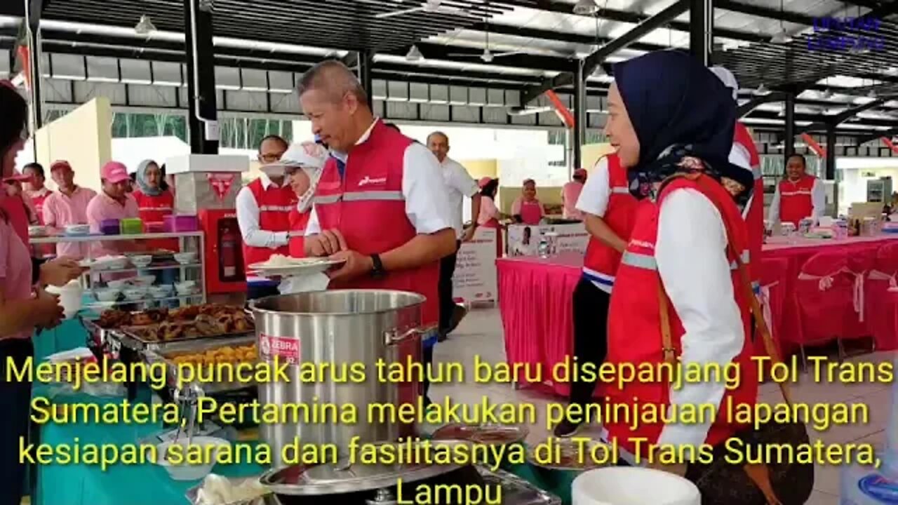 KOMISARIS PT PERTAMINA (PERSERO) CONDRO KIRONO TINJAU KESIAPAN SATGAS NATARU DI TOL TRANS SUMATERA