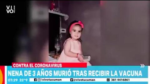 A 3 year old healthy girl collapsed & dead after taking the 2nd COVID vaccine