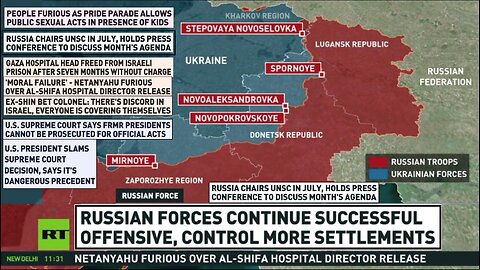 RT News - July 02 2024 (early) Russian troops continue to advance; Trump has "absolute immunity" 