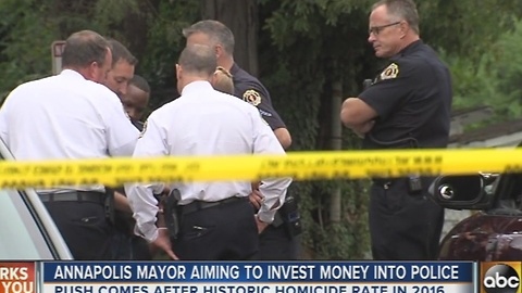 Annapolis mayor plans to invest in the city's police department