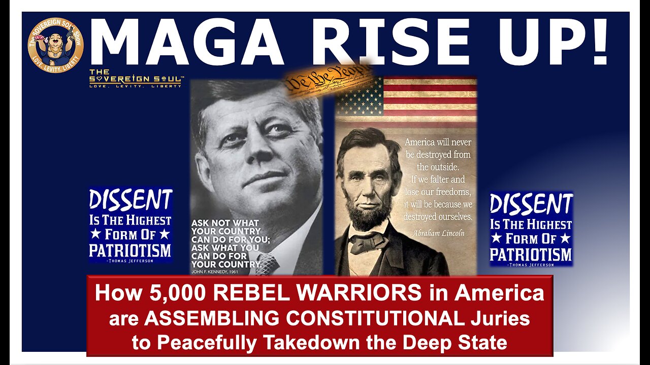 A Rebel Yell: MAGA RISE UP as 5,000 Peaceful WARRIORS Start Constitutional Juries to Crush the Cabal