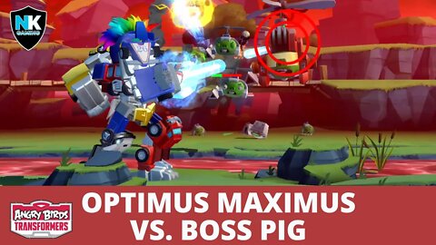 Angry Birds Transformers 2.0 - Optimus Maximus vs. Boss Pig