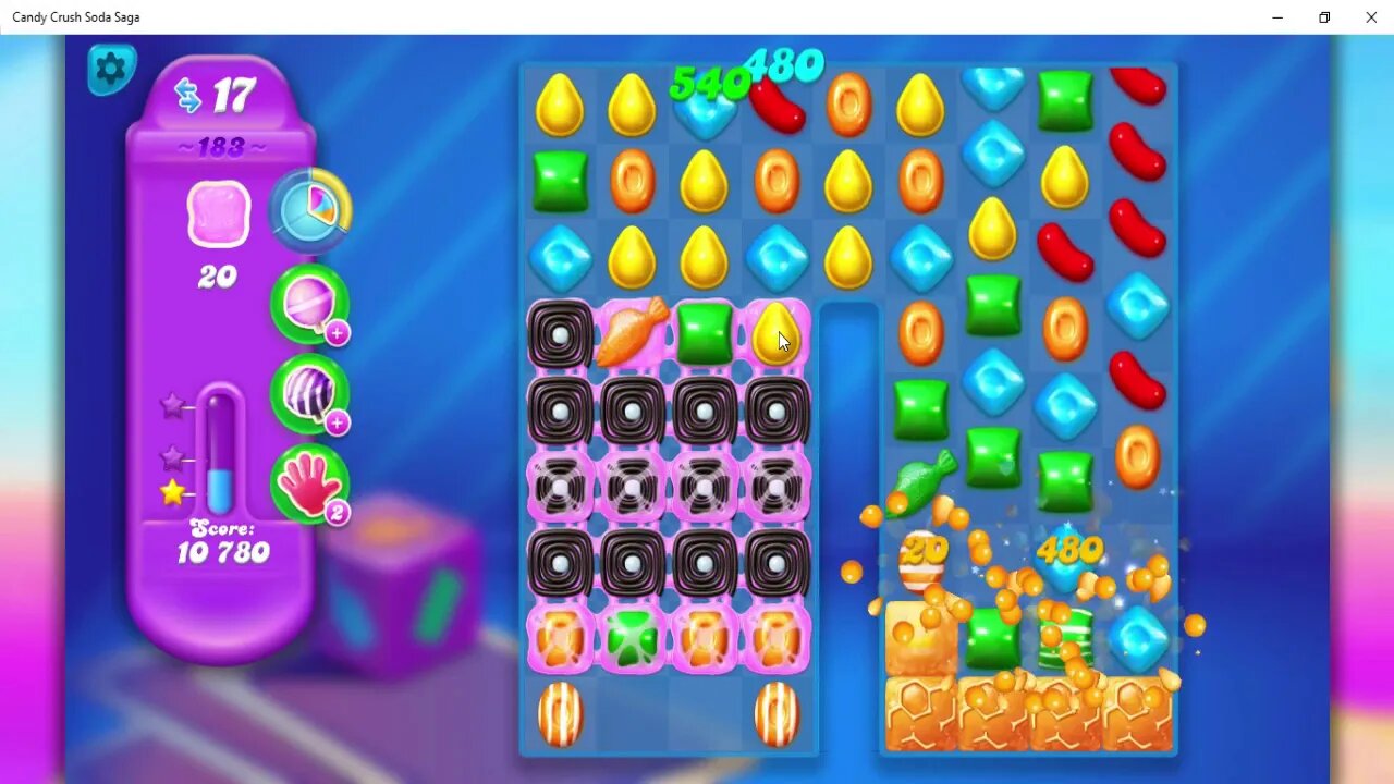 Candy Crush Soda Saga Level 183