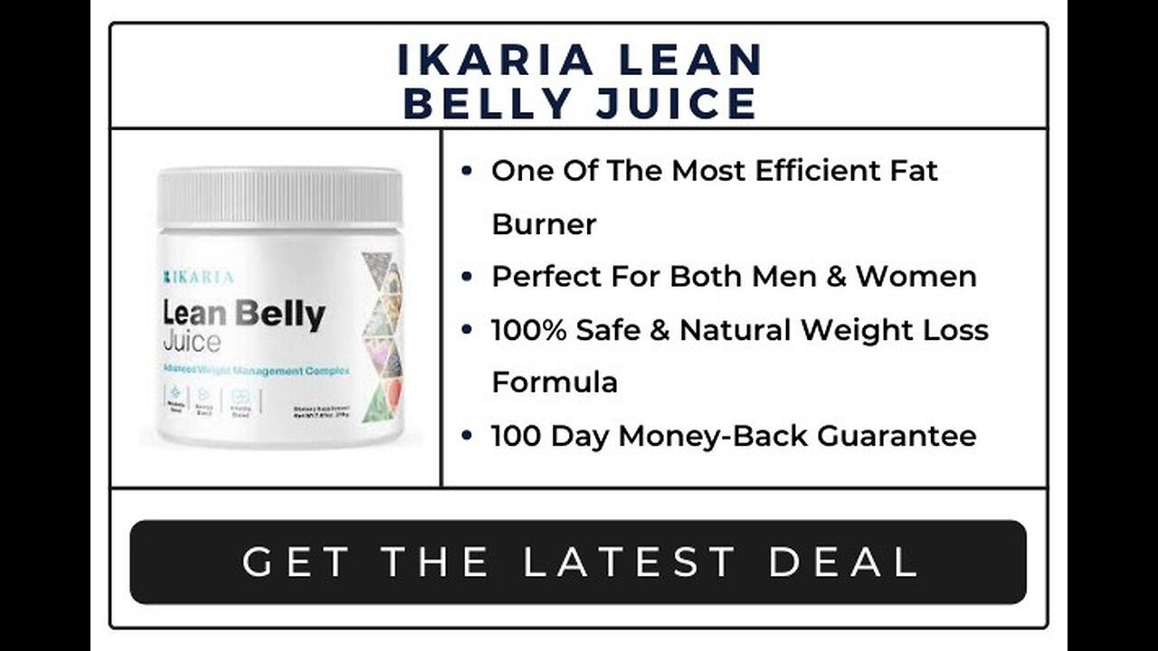 The Ikaria Lean Belly Juice Is A Powerful Mixture