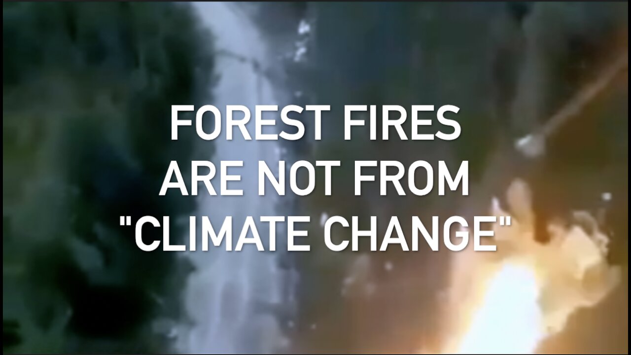 FOREST FIRES ARE NOT FROM "CLIMATE CHANGE"