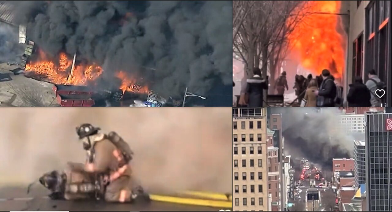 MASSIVE 4 ALARM FIRE & EXPLOSIONS BUFFALO NY*MANUFACTURING PLANT FIRE CLEVELAND OHIO*