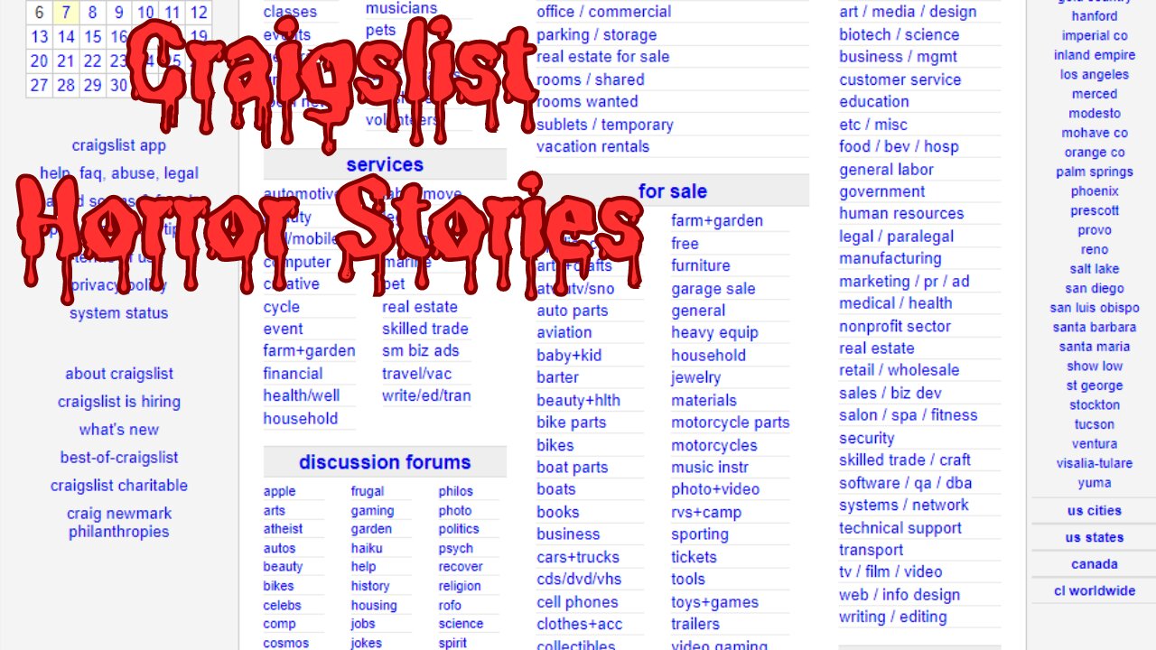 3 True Scary Craigslist Horror Stories