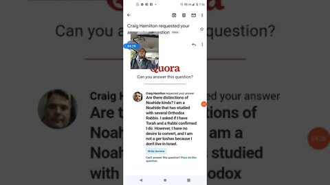response for Quora about types of Noahide