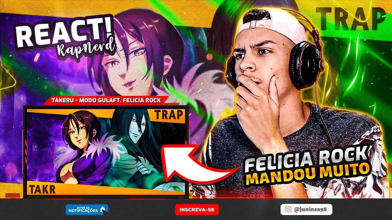 MODO GULA - Anime Trap (Orochimaru e Merlin) | Takeru Feat. Felícia Rock [React RapGeek] 🔥