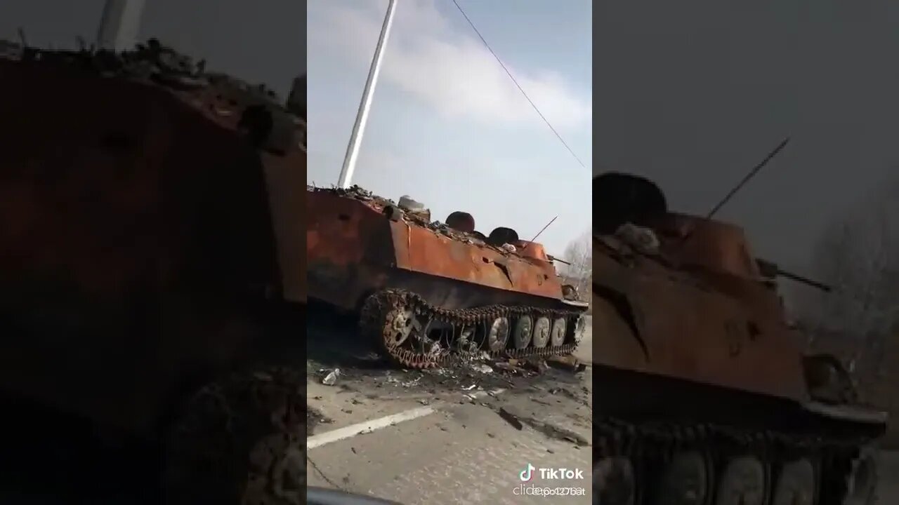 DISABLED RUSSIAN ARMORED VEHICLE!