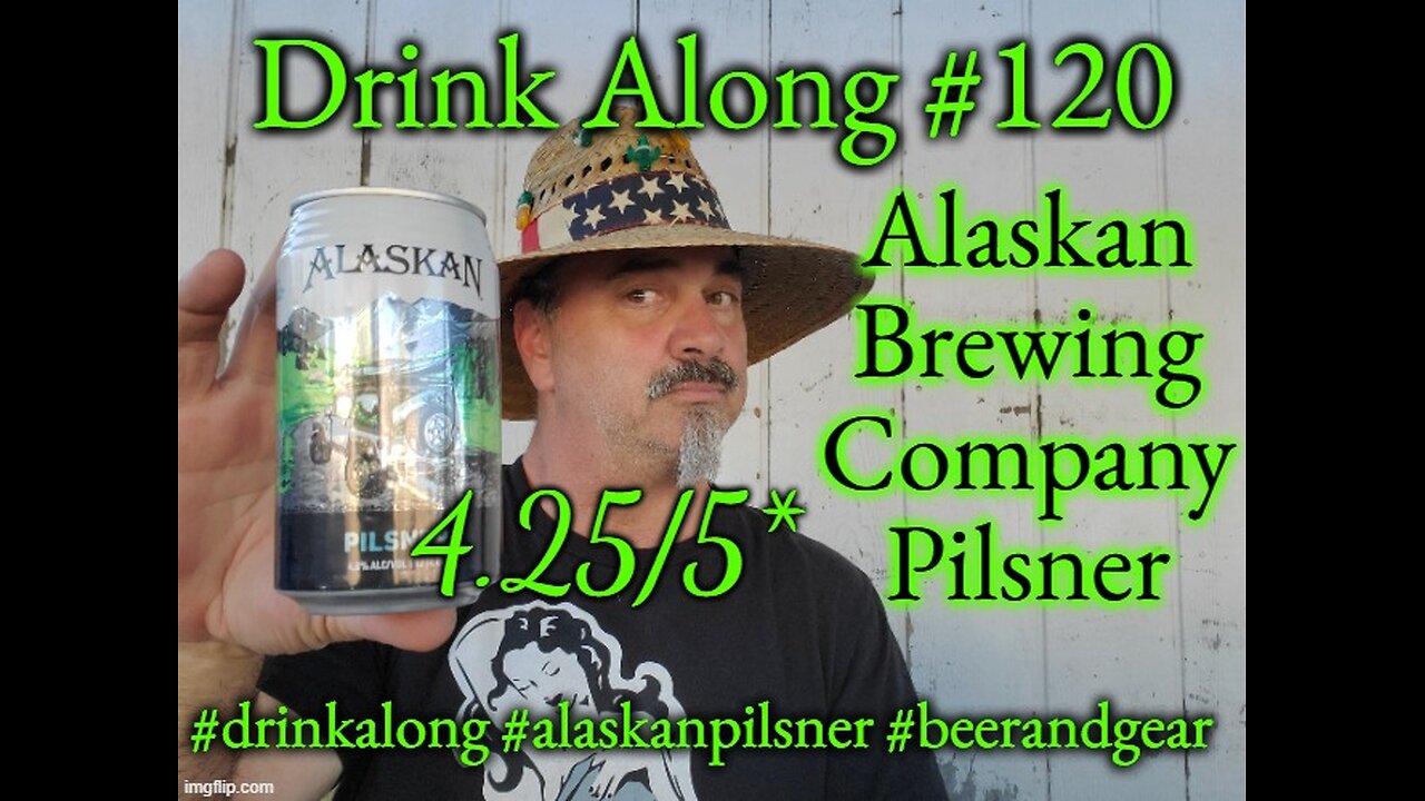 Drink Along w #beerandgear 120: Alaskan Brewing Pilsner 4.25/5*