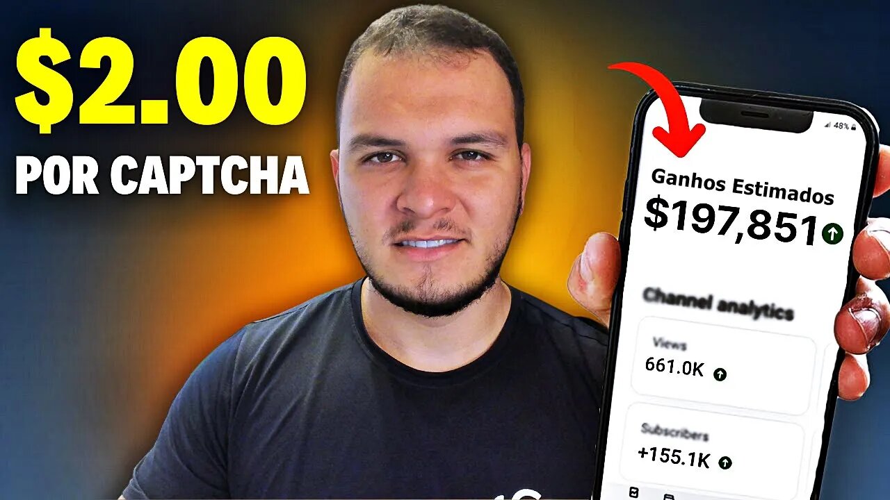 GANHE $2,00 a CADA SEGUNDO DIGITANDO CAPTCHAS 🤑 [PAGA NA HORA] GANHAR DINHEIRO em CASA