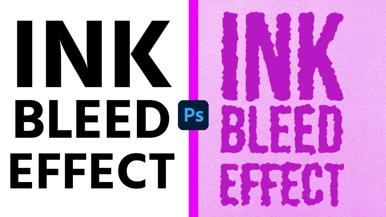 How To Make a Text Bleed! INK BLEED EFFECT in Photoshop Bangla Tutorial