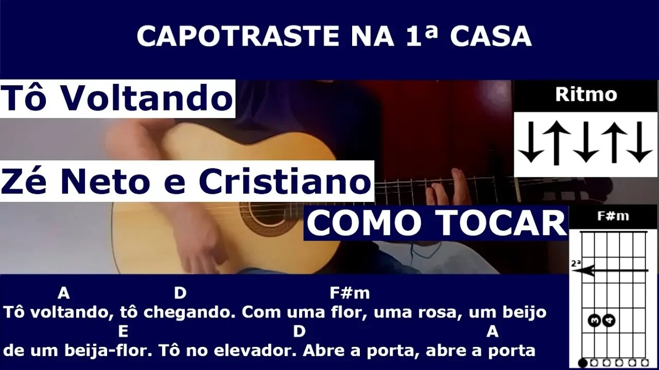 COMO TOCAR Tô Voltando - Zé Neto e Cristiano no Violão