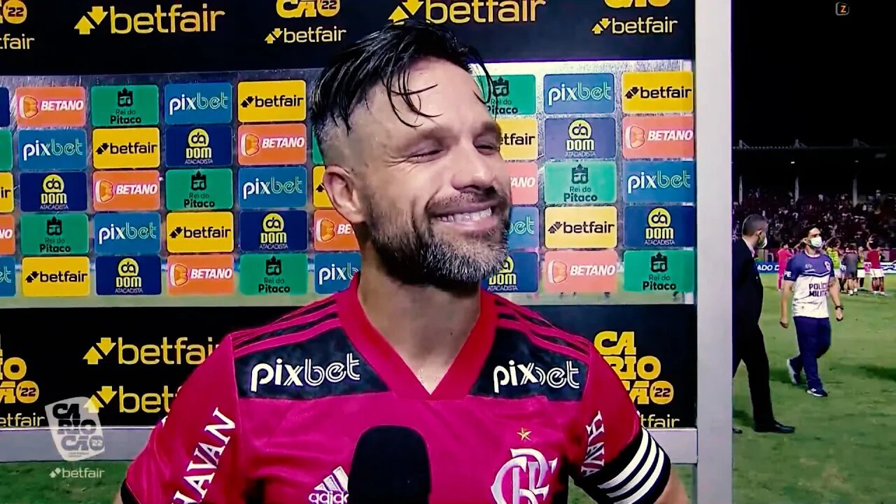 diego ribas e pedro guilherme fala depois da vitoria Flamengo x Nova Iguaçu