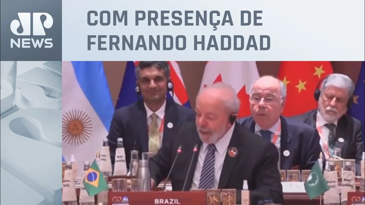 Lula participa de sessão conjunta com líderes do G20