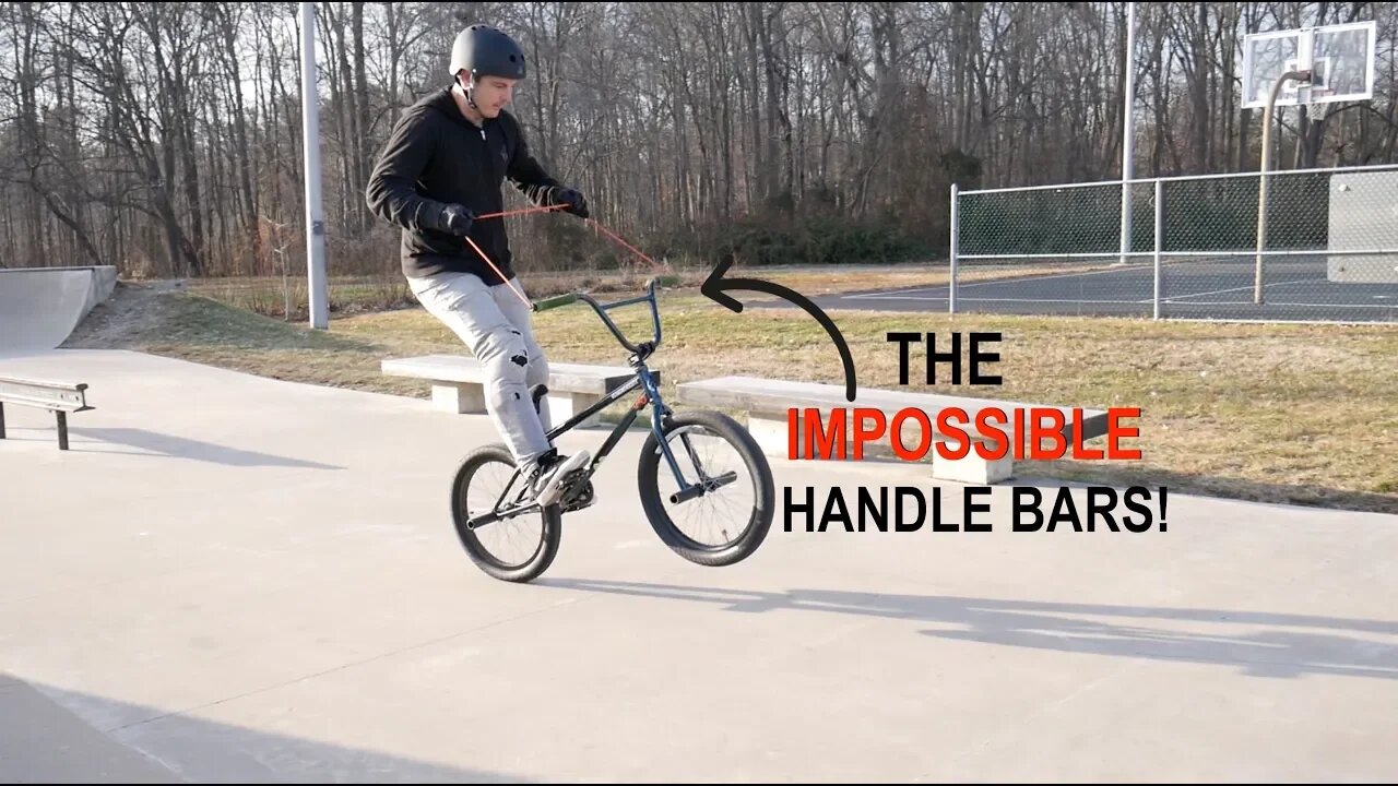 RIDING THE *** IMPOSSIBLE *** HANDLE BARS - AKA Santas BMX Bike!