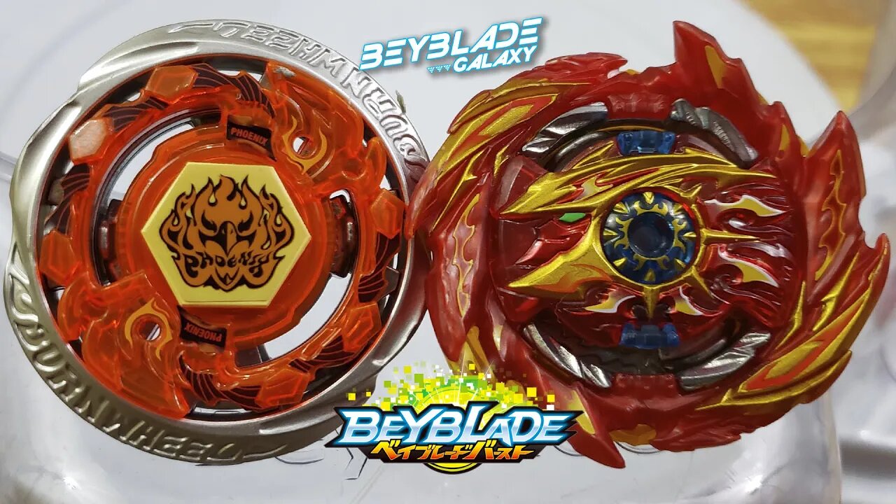 BURN PHOENIX .Wh.Ds' vs SUPER HYPERION .Xc 1A - Beyblade Burst ベイブレードバースト