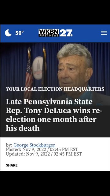 Dead guy wins election 🤣 👏 🇺🇸