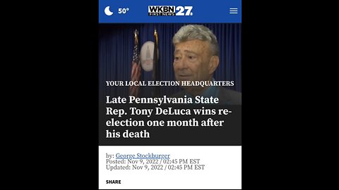 Dead guy wins election 🤣 👏 🇺🇸