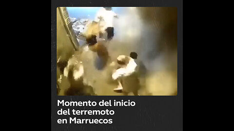 Momento del inicio del potente terremoto que causó centenares de muertos en Marruecos