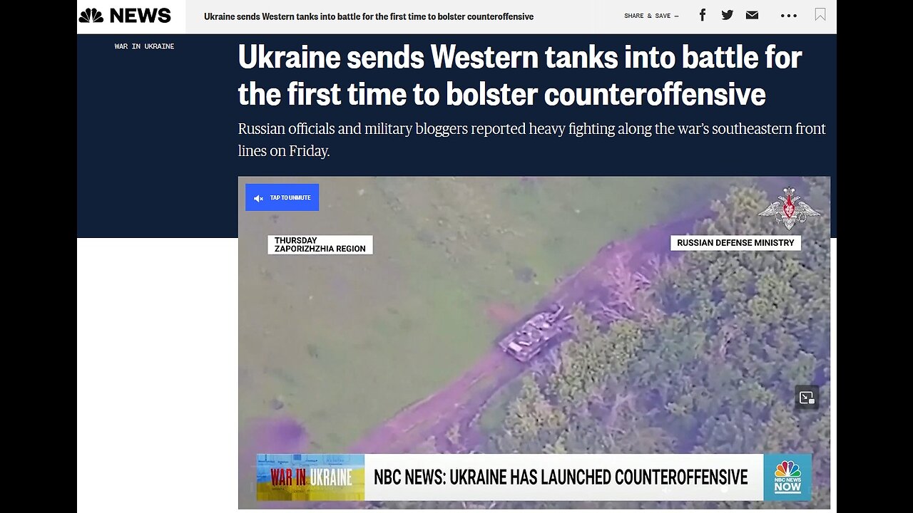 Ukraine sends Western tanks into battle for the first time to bolster counteroffensive