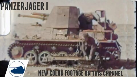 WW2 Color Footage Panzerjäger I - 4, 7 cm PaK (t).