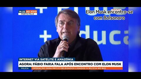 Elon Musk visita Bolsonaro