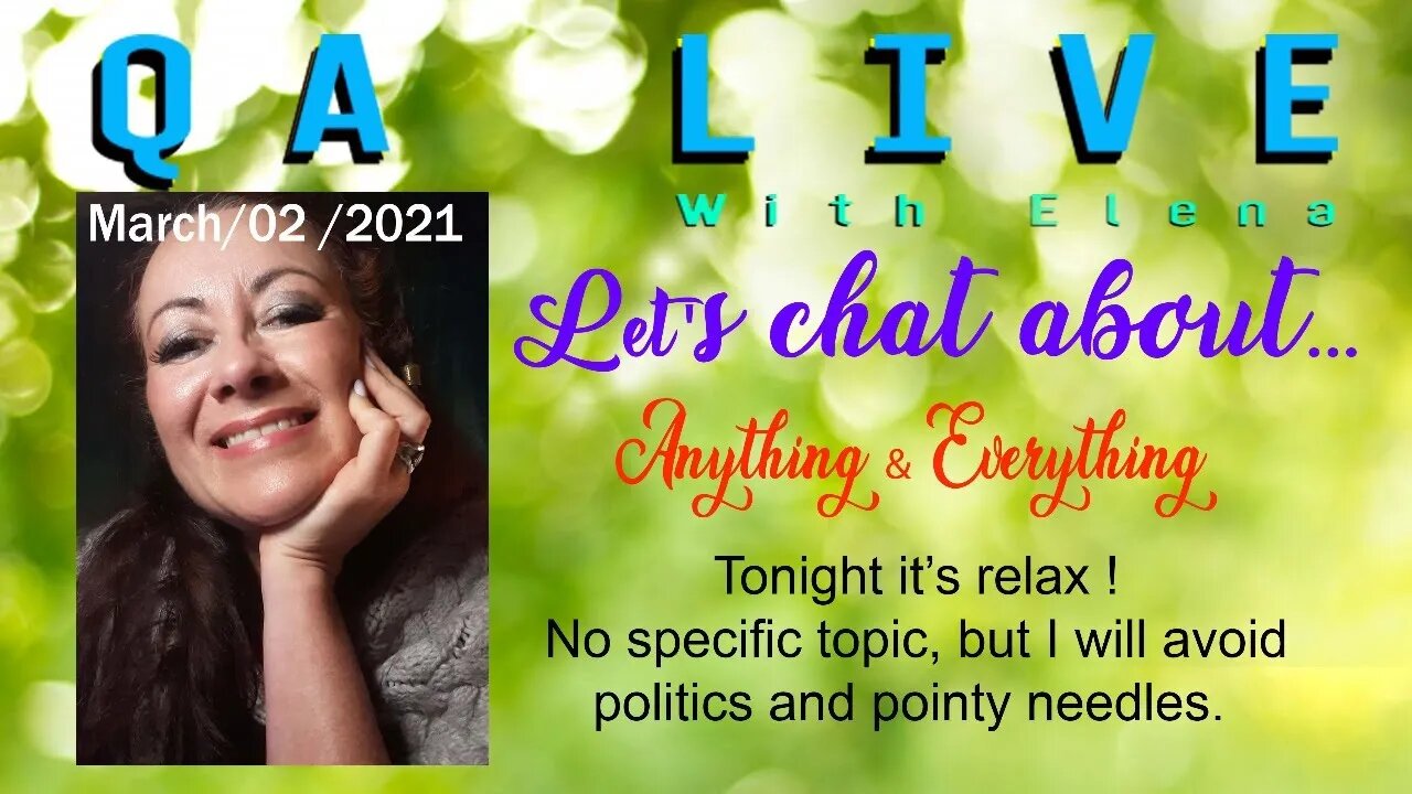 QA LIVE March O2/2021