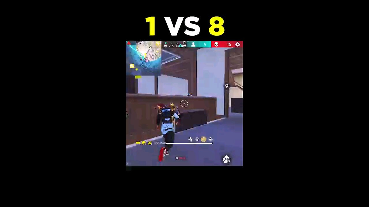 1 vs 8 best gameplay💯