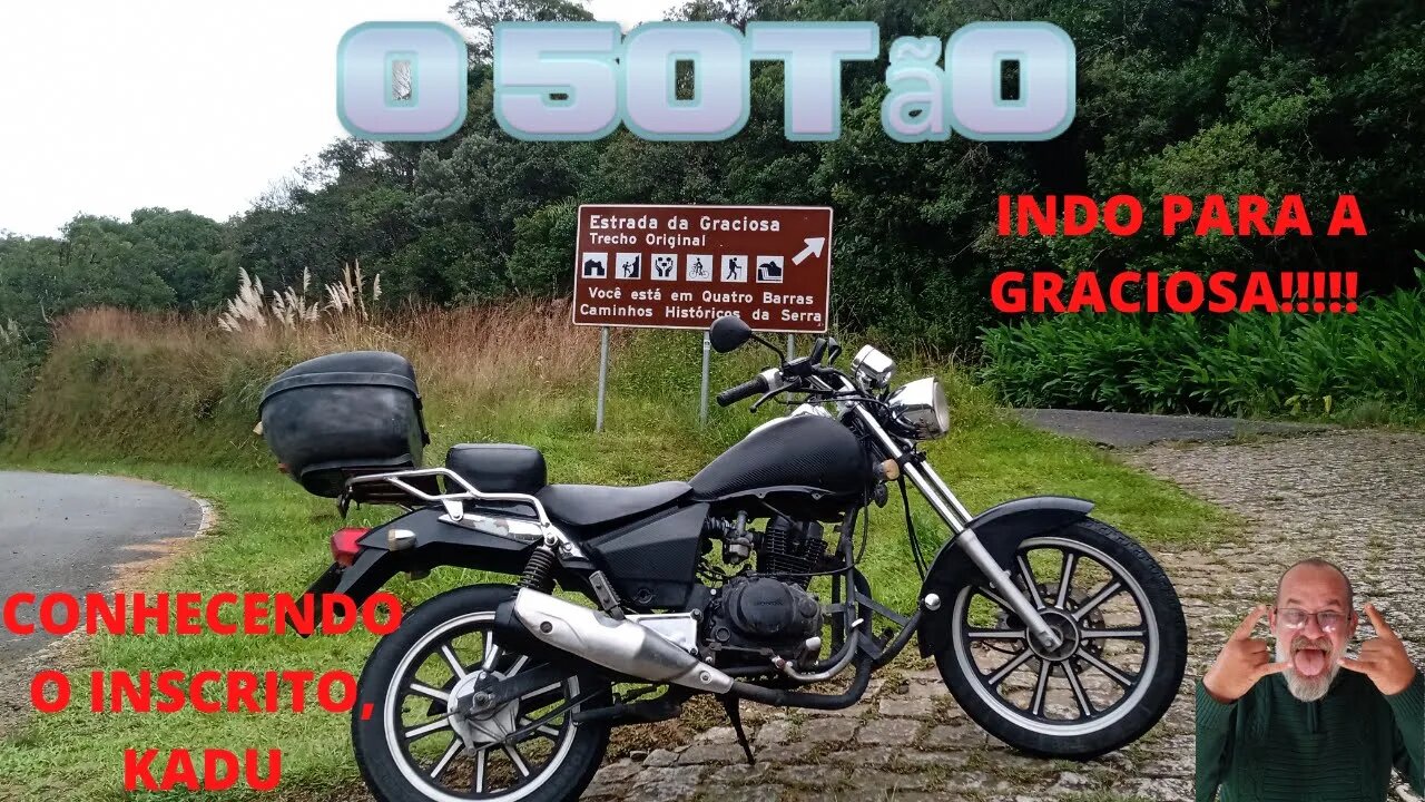 Conhecendo o inscrito, Kadu e indo para a Graciosa. #ocinquentao #marcao motovlog #viagem