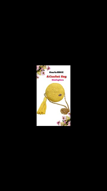 How To Make A Crochet Round Bag #shorts