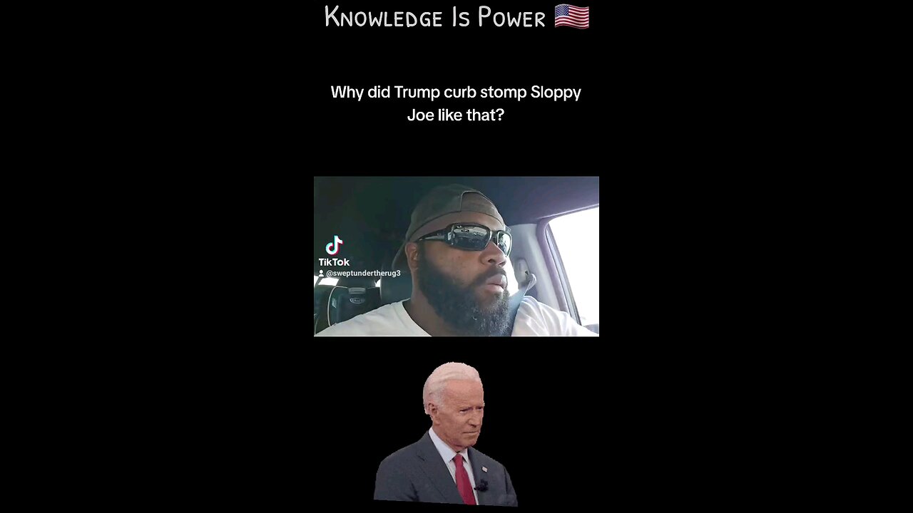 Why did Trump curb stomp Sloppy Joe like that_