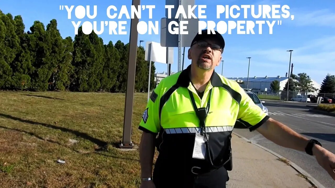 "This Is The Department of Defense Facility"- Security Sgt. Steve GE Aviation In Lynn Mass