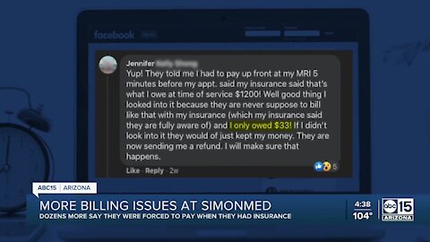 More billing issues at SimonMed