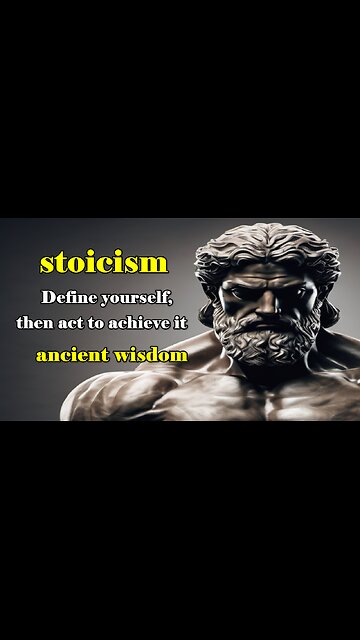 stoicism - Define yourself, then act to achieve it