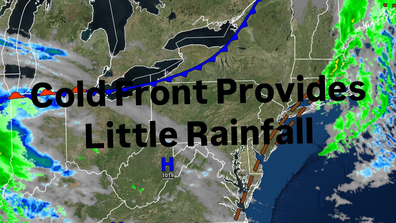 Cold Front Provides Little Rainfall