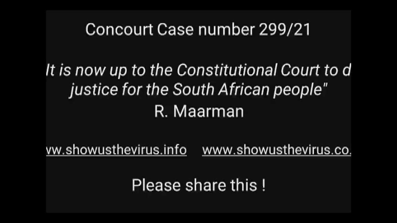 COURT SET TO FREE THE CONTINENT FROM THE NEW WORLD ORDER