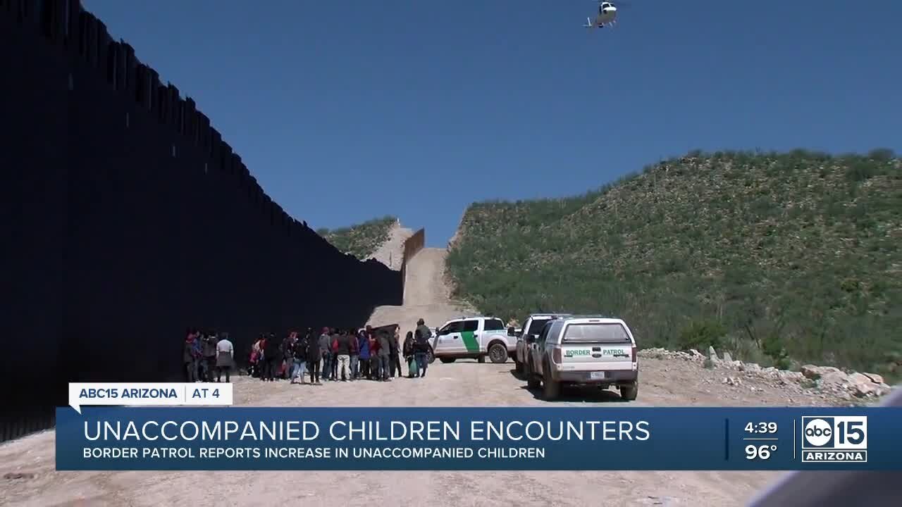 Unaccompanied children encounters at the southern border