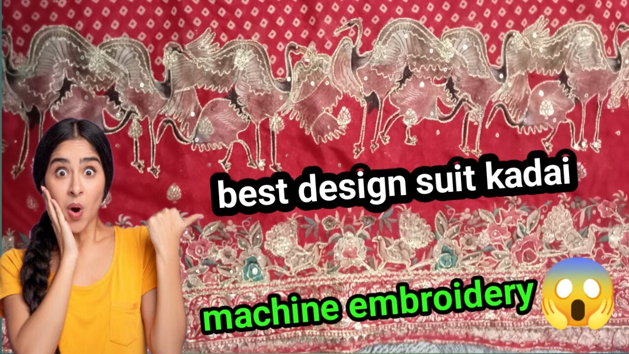 Best design suit for women clothing embroidery work