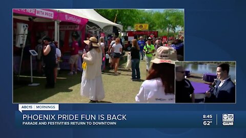 Phoenix Pride festival and parade is back after COVID-19 hiatus