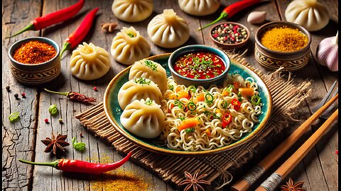 momos recipe🥗 and maggi spice noodles 🍝 recipe tasty 😋 and Delicious try now 🤤