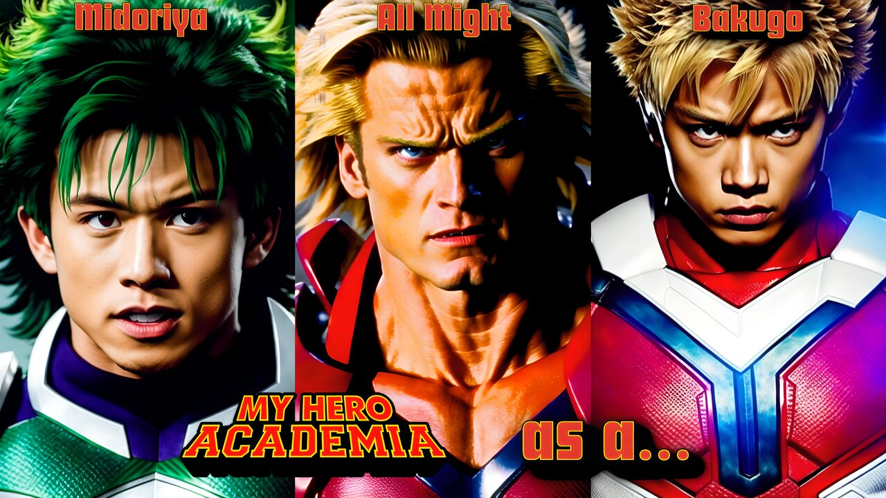 My Hero Academia as a 90's live-action superhero TV show