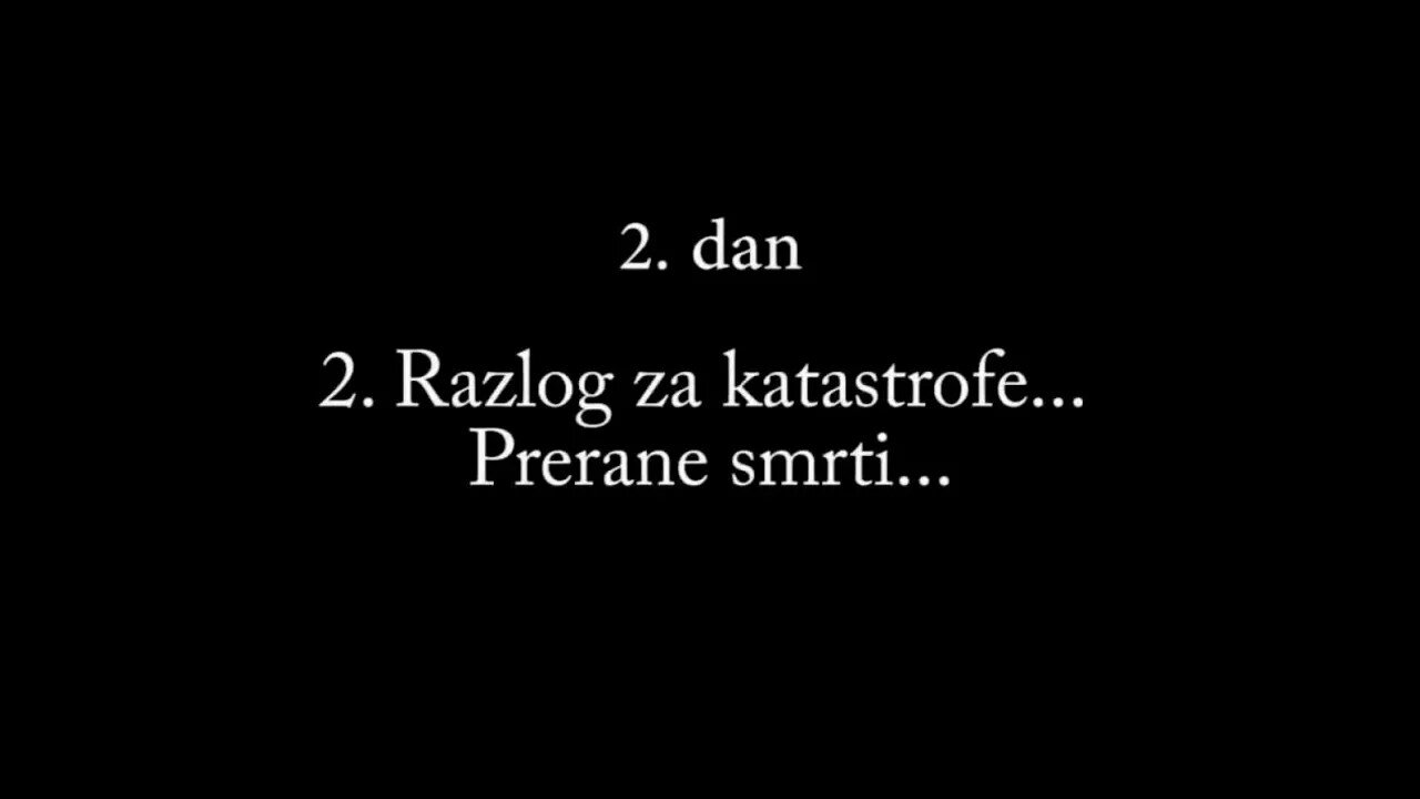 LJUBAV SE OHLADILA -2. Razlog za katastrofe... Prerane smrti