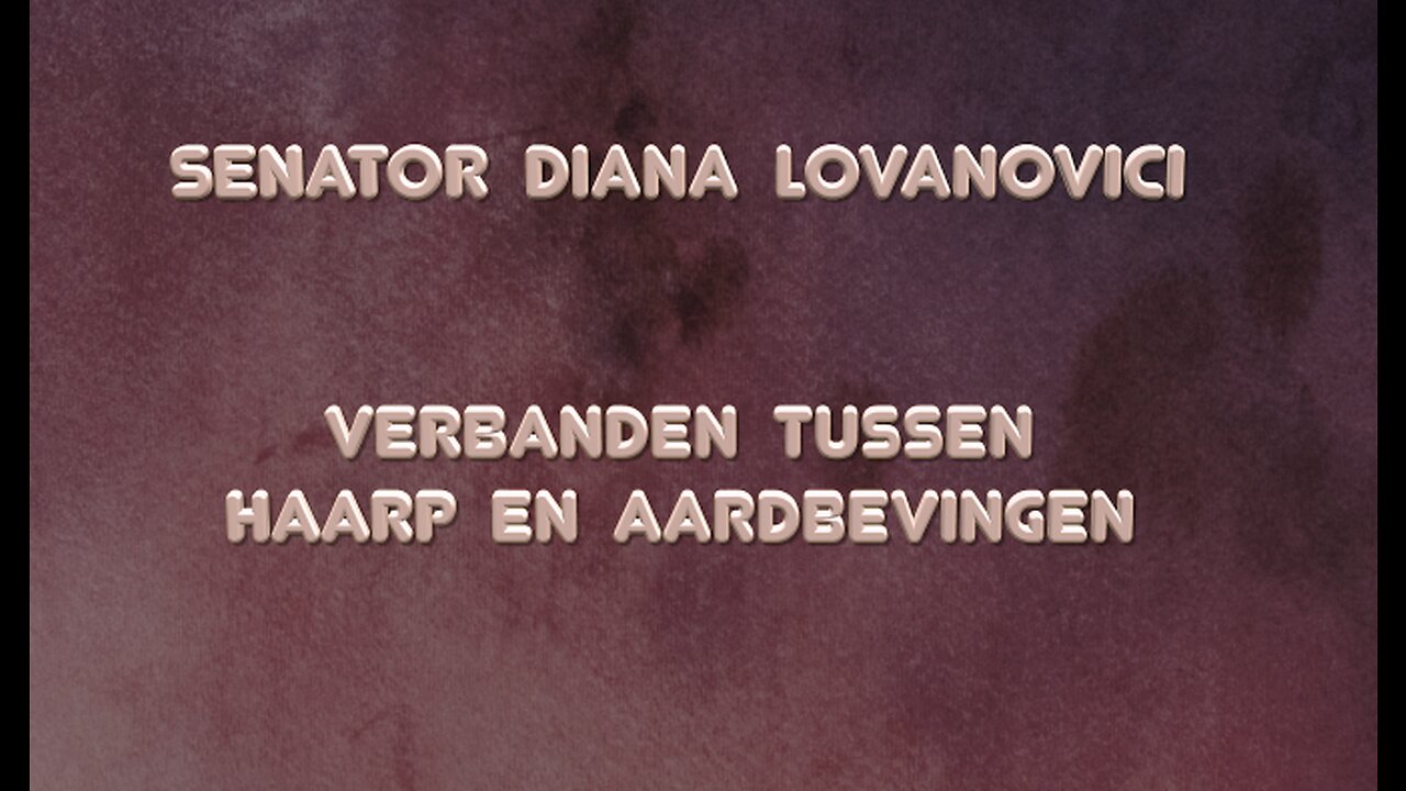 Senator Diana Lovanovici - toespraak n.a.v. aardbeving in Turkije en Syrië - Nederl.OT