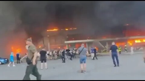 AFTERMATH FOOTAGE ATTACK ON UKRAINE SHOPPING CENTER