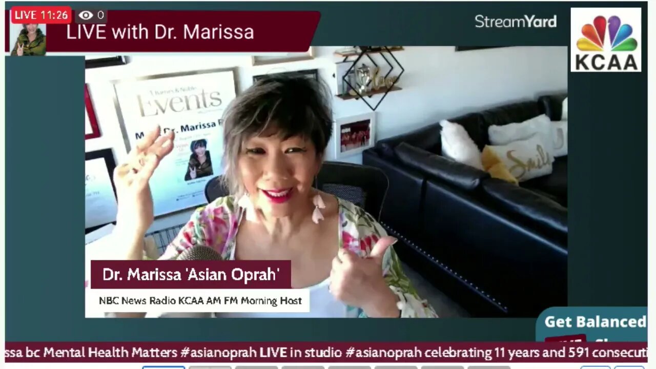 KCAA Get Balanced with Dr Marissa on Tue 29 Aug 2023