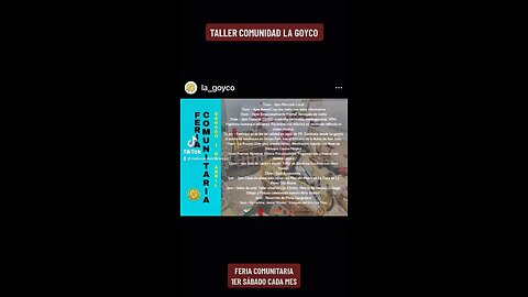 FERIA COMUNITARIA LA GOYCO 1ER SÁBADO DE CADA MES (2DA PARTE)